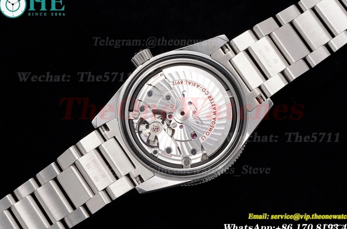 SS A8912 41mm SS 300m Date Dial No Seamaster Black VSF 1228